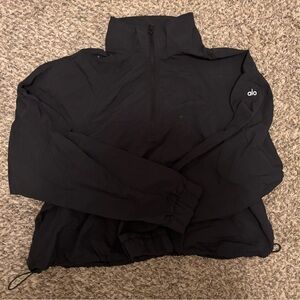 ALO Yoga Black Zip-Up Jacket